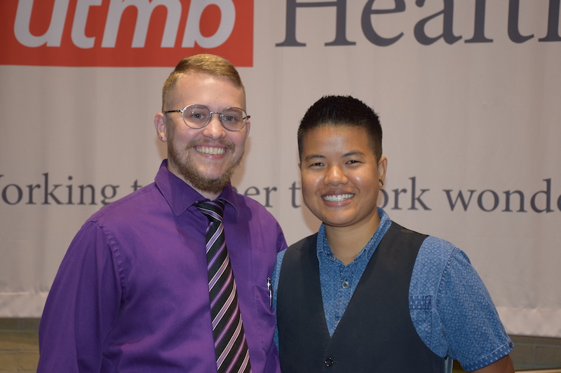 Colt and Becca Keo-Meier recently led a workshop on understanding transgender and human sexuality issues in the workplace for UTMB employees and students.