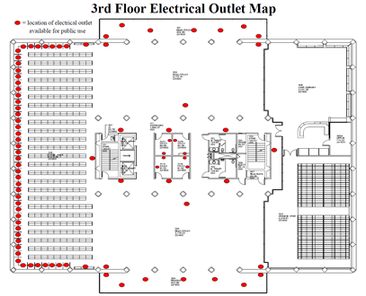 3rd floor Power Outlet Locations
