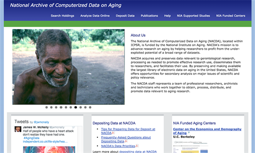 National Archive of Computerized Data on Aging website