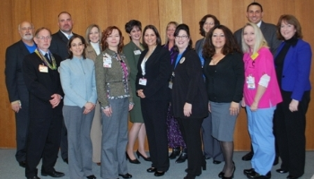 Back Row: Doug Stark, Jason Chavers, Tonya Campbell, Jennifer Anderson, Susanne Johnston, Michelle Lockwood and Craig Kovacevich Front Row: Gerald Cleveland, Janet Gonzalez, Michelle Stout, Amineh Baradar, Julie Cantini, Veronica Pleasant, Michelle Mares and Mary Ann Hellinghausen 