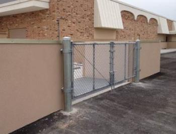 Flood gates at Primary Care Pavilion.