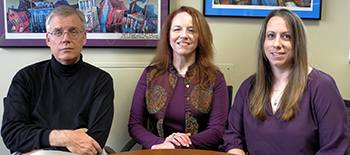 UTMB professor Kathryn Cunningham (middle), with fellow researchers Noelle Anastasio, a UTMB postdoctoral fellow, and Scott Gilbertson, a University of Houston professor and a former UTMB researcher.