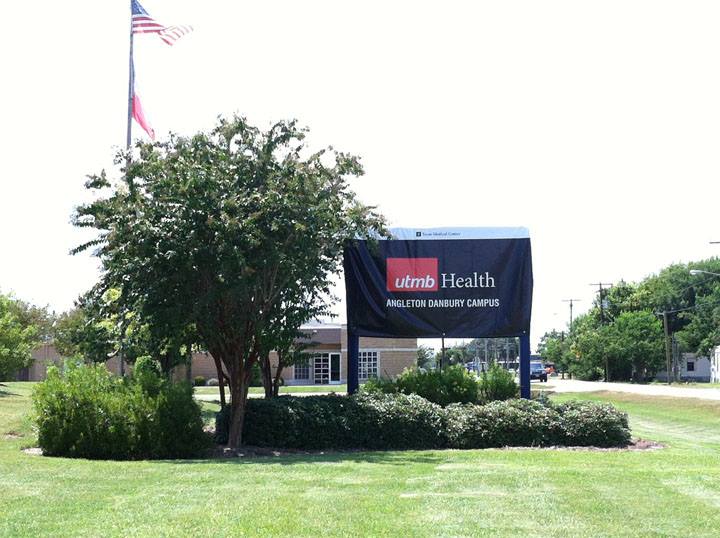 New UTMB Health signage at Angleton Danbury Campus