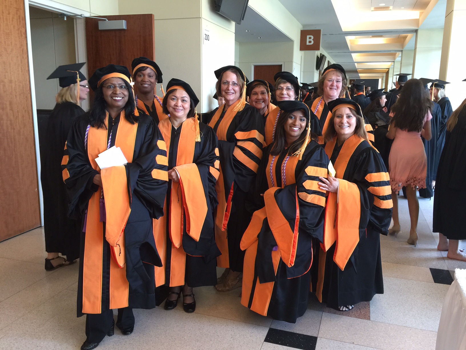 This year, UTMB's School of Nursing commencement had more than 500 graduates, including Doctor of Nursing Practice graduates (pictured above)