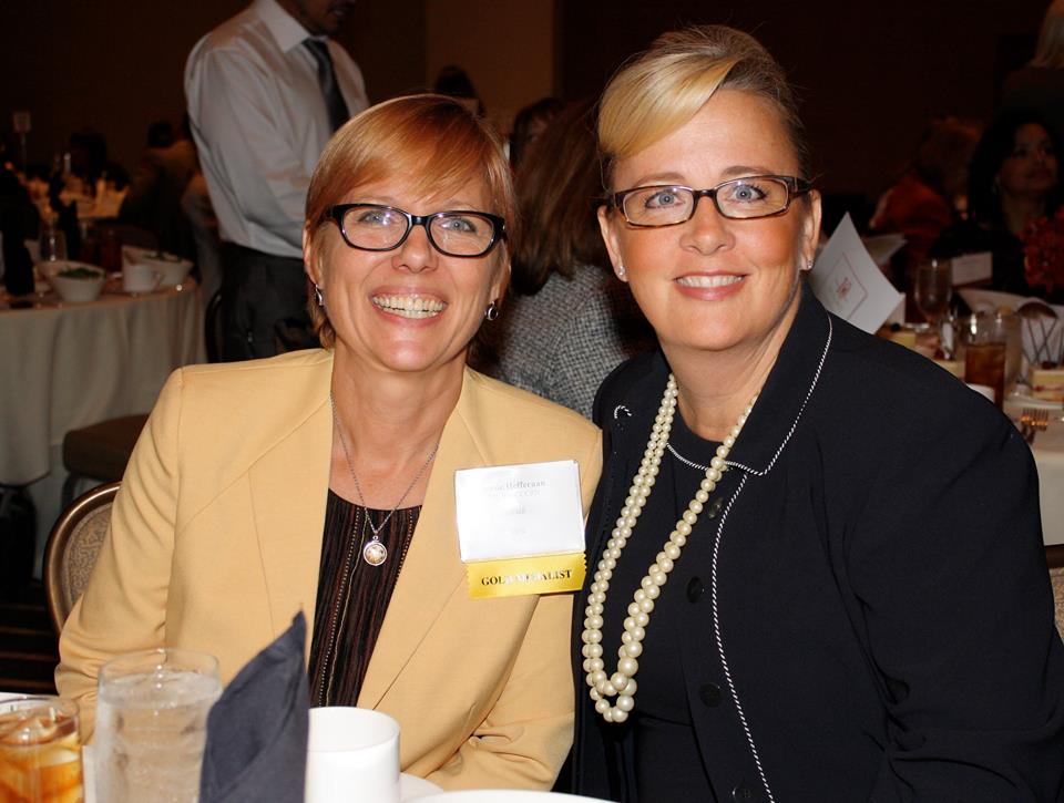 Jamie Heffernan (Gold awardee) and Christine Wade