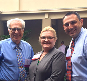 (Left to right) Shine, O'Connell and Kovacevich at summit