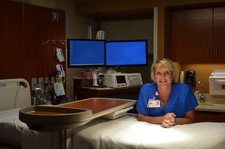Nilsen in labor and delivery room
