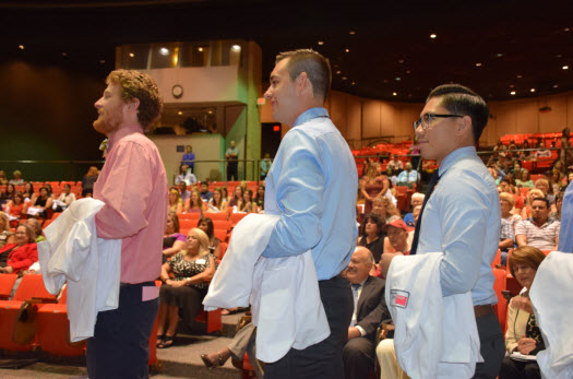 To mark the beginning of their professional journey, the School of Nursing held its very first white coat ceremony for first-year nursing students on Aug. 31.