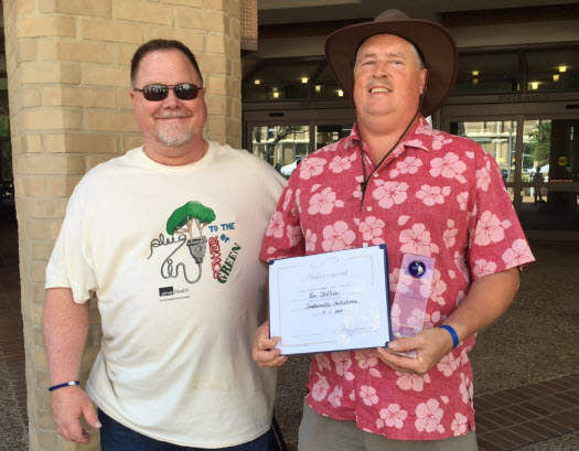 Neal Cooper (left) with Ken Steblein 