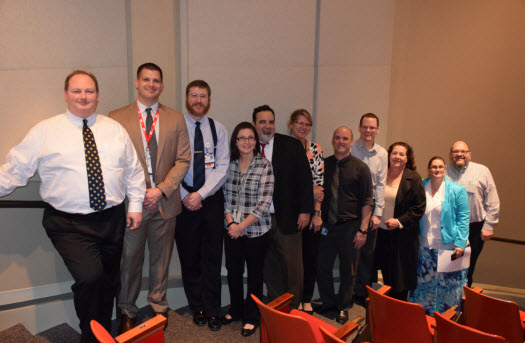 ITC from left to right: Jimmy Clark (Provost), Mike King (IS/B&F), Tim Hilt (Nursing Service/Health System), Melissa Harman (Marketing and Communications), Pep Valdes (Marketing and Communications), Mary Feldhusen (Health System), Mike Cooper (Marketing and Communications), Toby Smith (IS/B&F), Mary Jo Singleton (Provost), Cindy Ferris (SON/Provost) and Matt Havard (IS/B&F). Not pictured: Tonya Allyn (B&F), Dr. Chris Edwards (Health System), Mark Schultze (Provost) and Dr. Lindsay Sonstein (SOM/Provost).