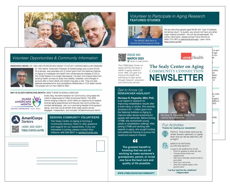 screen shot of print newsletter, text in post 