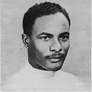 Portrait of Herman Barnett, the first African-American student to enroll at UTMB, in 1949.