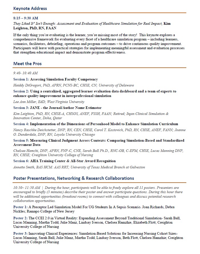 Summit Agenda Page 2
