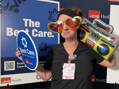 bc8 Image of woman wearing oversized heart shaped glasses