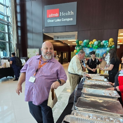 Image of man with lunch bag