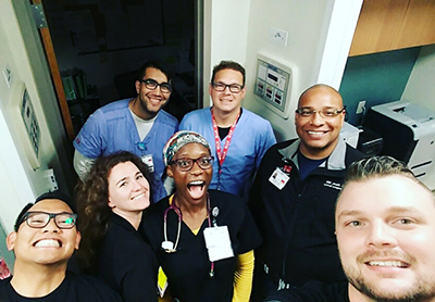 Juncel Arpon team selfie