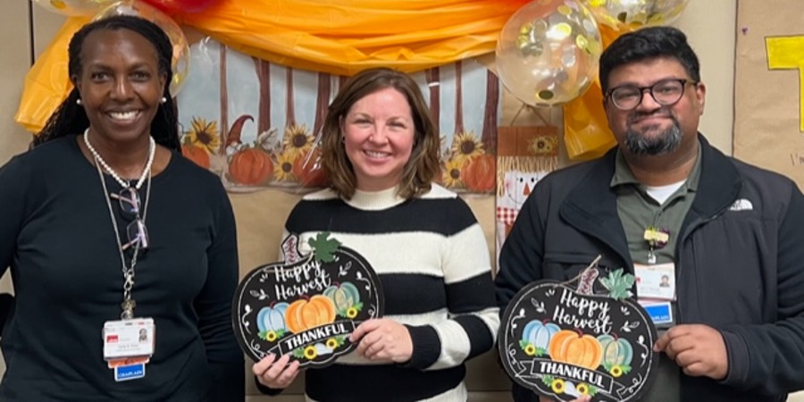 From left: Pastoral Care Manager Carla Price is pictured with chaplains Jenny Schindler and Jim George