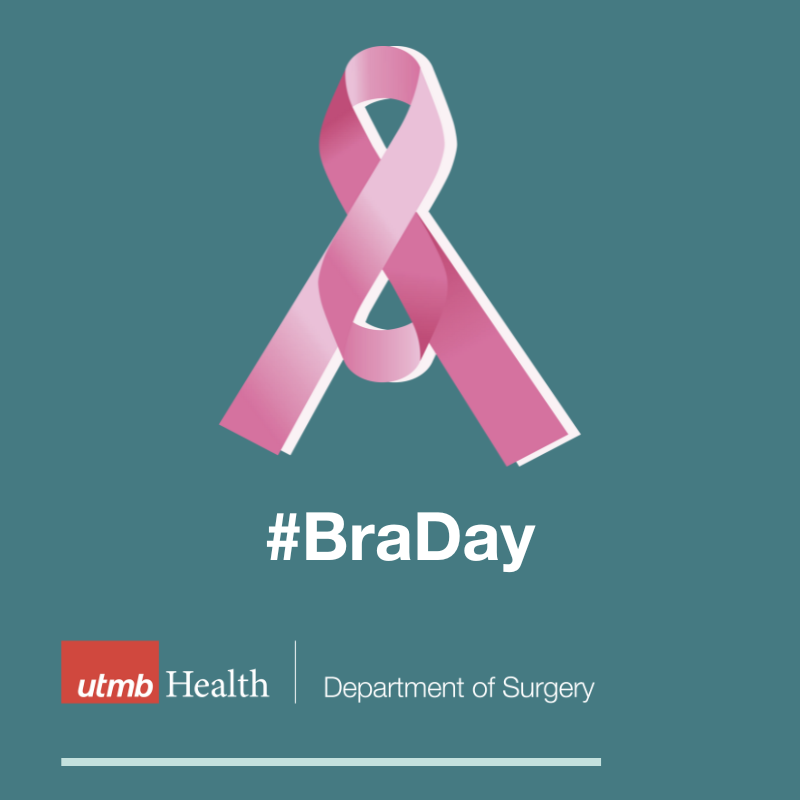 #BraDay with pink BraDay ribbon. Breast Reconstruction Awareness Day.