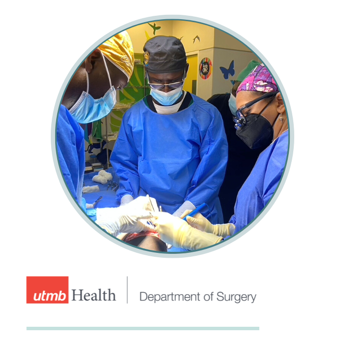 Surgeons in Global Health Setting performing pediatric surgery