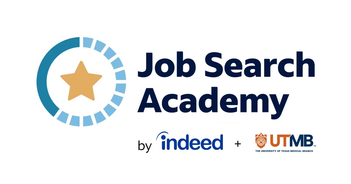 Job Search Academy by Indeed and UTMB logo