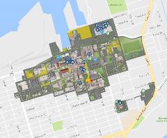 Interactive map of UTMB campus