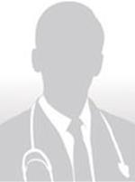 Silhouette of a medical professional wearing a suit and stethoscope.