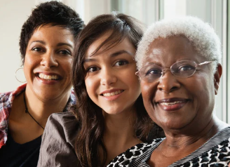three women of color of different ages