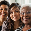 three women of color of different ages