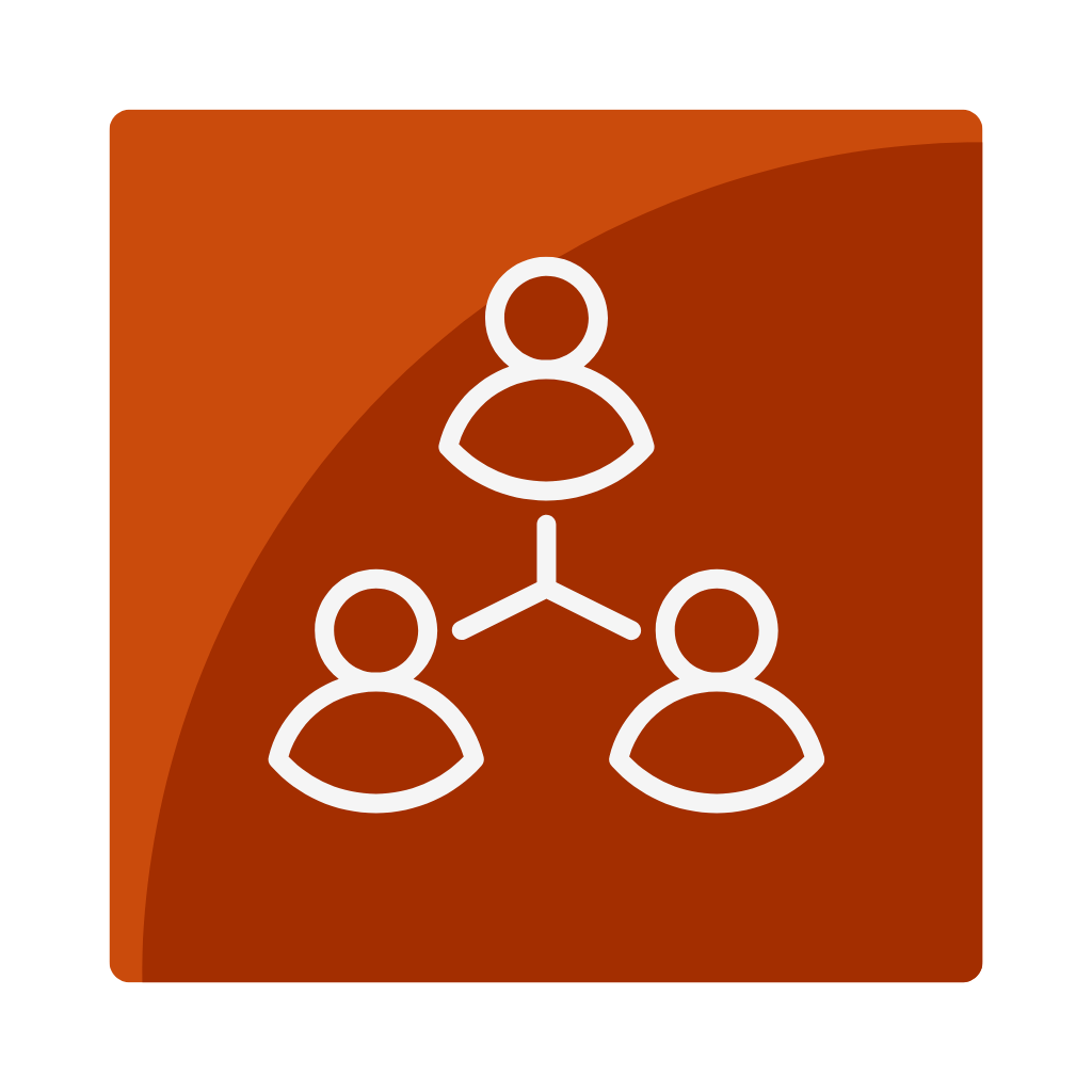 icon with three people connected