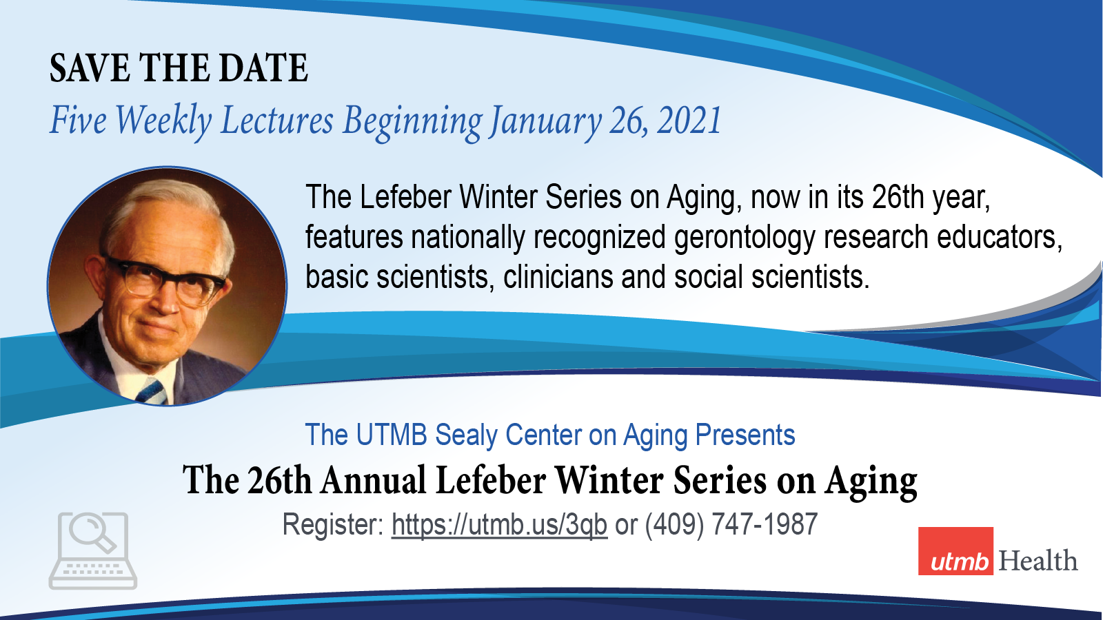 graphic with photo of Dr. Lefeber and text