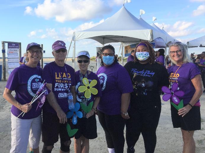 photo of group of adults participating in the walk to end alzheimers