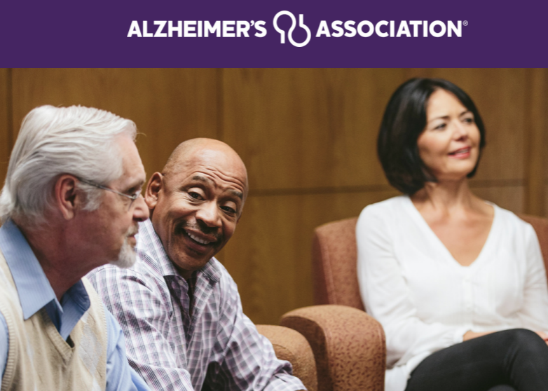 group of older adults talking