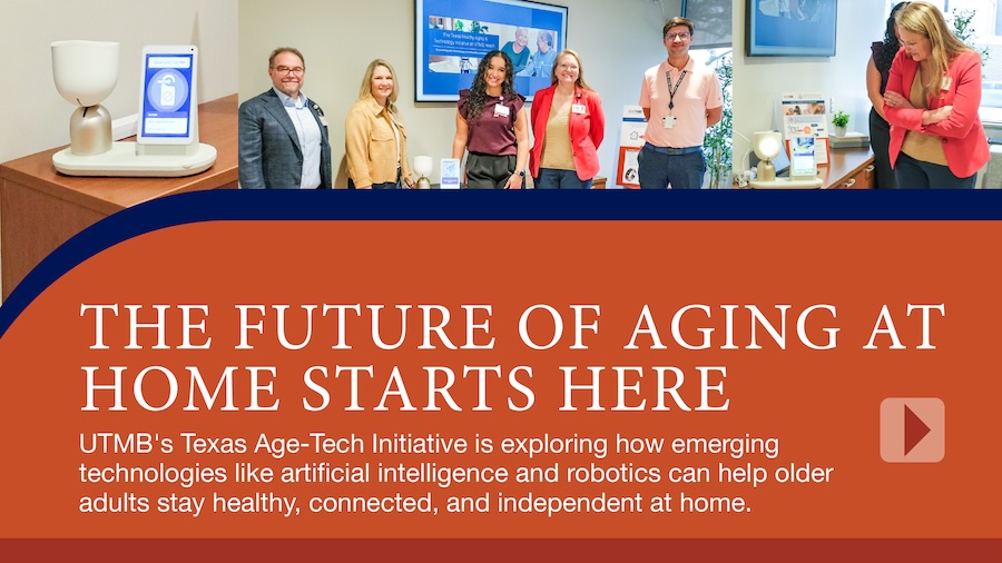 The Future of Aging at Home Starts Here, photo of ELLIQ robot and research team