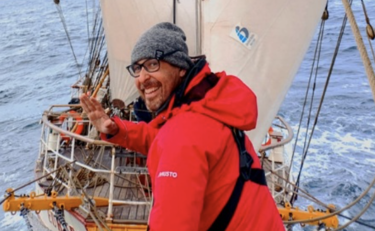 man on a ship