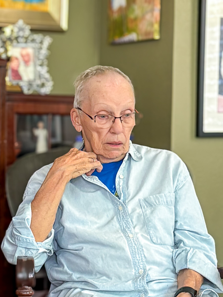 Bets Anderson, an older adult, in her home