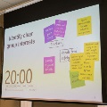 timer 20 mins, Identify clear group interests