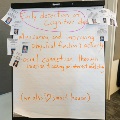 whiteboard and with notes