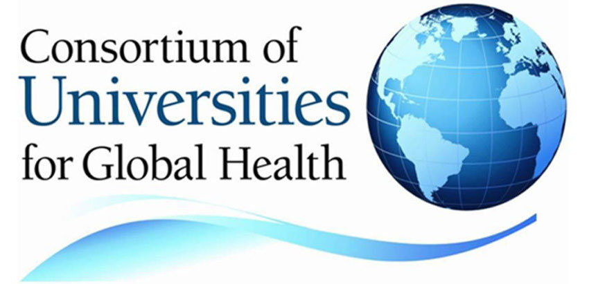 The Consortium of Universities for Global Health logo which features the organization name at left and a globe at right.