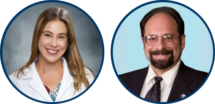 Headshots of Heather Stevenson-Lerner and Bill Ameredes