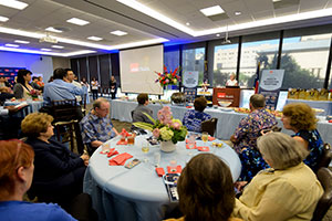 A crowd shot from the 2025 Faculty Recognition Reception