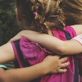 kids hugging