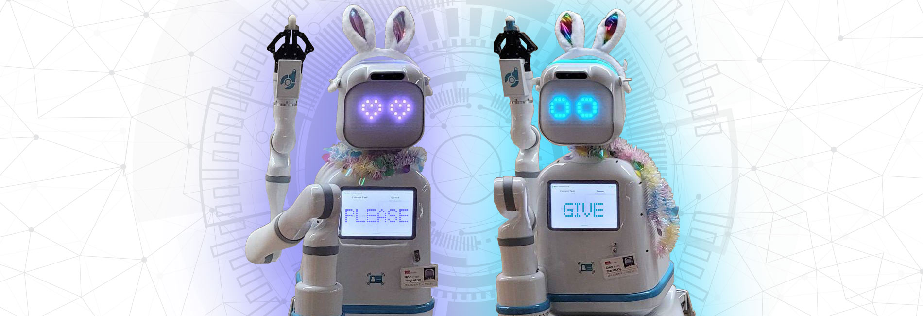 UTMB robots, Ann and Dan, are Wired To Care for SECC 2023