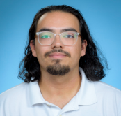 Picture of a man wearing glasses with shoulder length hair