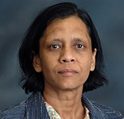 Picture of a woman with short dark hair