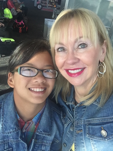 Carrie King and her 11-year-old daughter, Anna Xia.