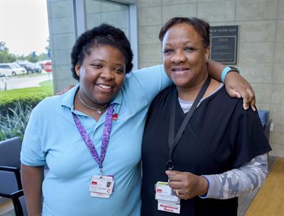 Norris and her mother, Stephanie, who is a UTMB nurse