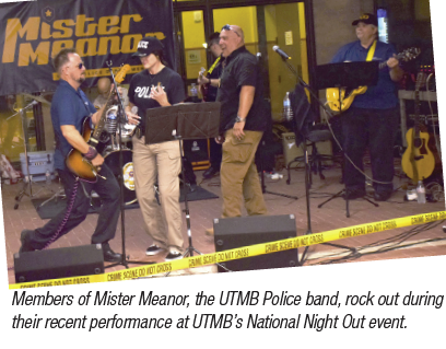 image of Mister Meanor, the UTMB police band 