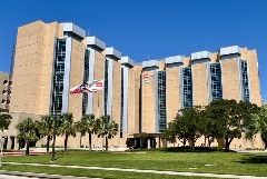 Exterior view of John Sealy Hospital