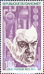 Foundation of Bacteriology Stamp - Louis Pasteur 1