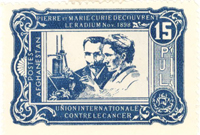 Medicine Foundations Stamp - Marie and Pierre Curie 9